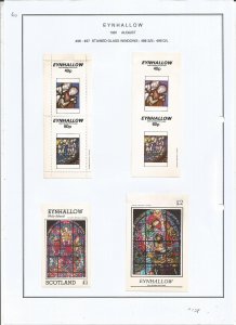 EYNHALLOW -1981 - Glass Windows - Sheets - Mint Light Hinged - Private Issue