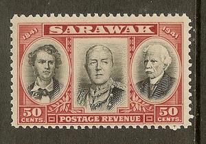 Sarawak, Scott #157, 50c Brooke Issue, MNH