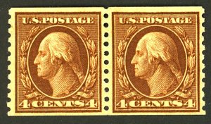 U.S. #457 MINT PAIR OG LH