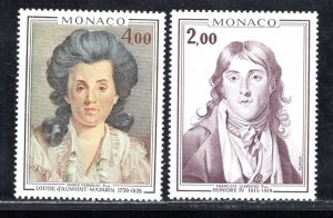 MONACO SC# 1035-36 FVF/MNH