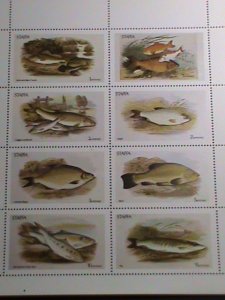 ​STAFFA-SCOTLAND 1973 -WORLD BEAUTIFUL OCEAN FISHES-MNH- SHEET VERY FINE