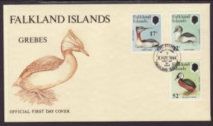 Falkland Islands 408-410 Birds 1984 U/A FDC