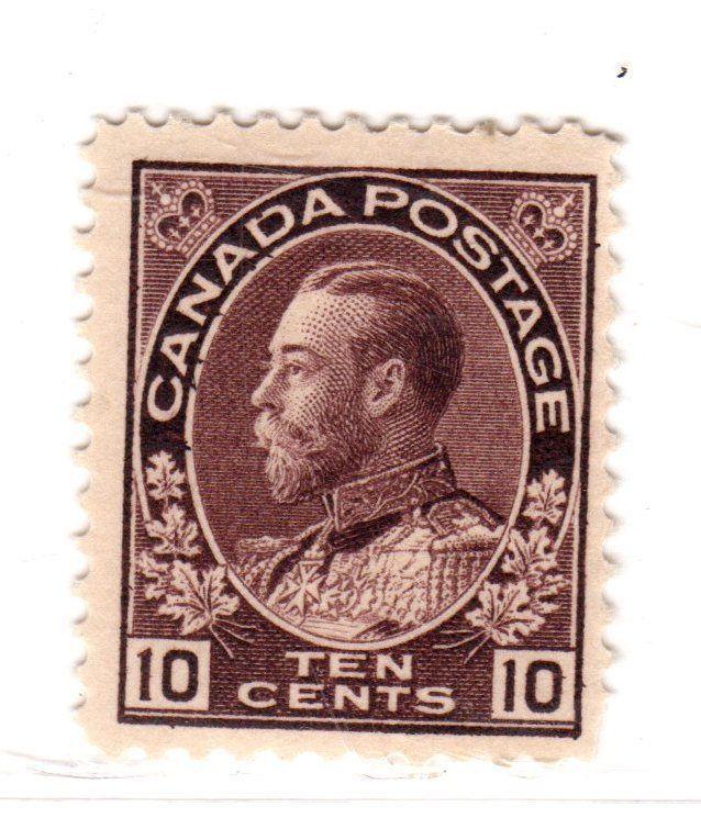 $ Canada Scott # 116 mint NH, fine-VF, short perf LR