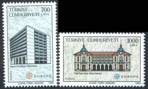 Turkey Scott 2469 - 2470 Europa Issue 1990 Mint NH CV $17.50