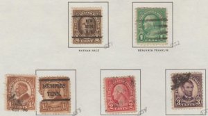 U.S. Scott #551-552-553-554-555 Stamps - Used Set of 5