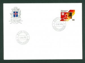 Iceland. FDC. 1976. Labor Federation 60 Year. Scott # 495.