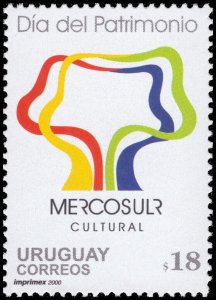 Uruguay 2000 Sc 1882 Mercosur Cultural Heritage Day CV $7.75