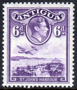 Antigua KGVI 1938 6d Violet SG104 Mint Never Hinged MNH UMM