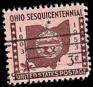 # 1018 USED OHIO STATEHOOD 150TH ANNIV