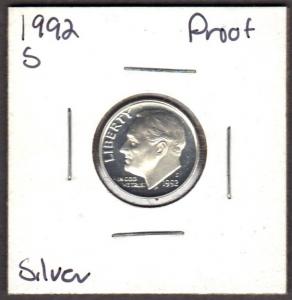 1992-S Roosevelt Dime Silver Proof