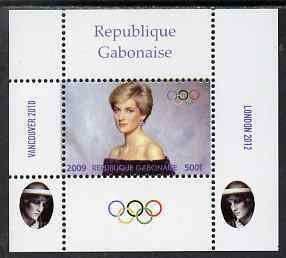 GABON - 2009 - Olympic Games, Diana #2 - Perf De Luxe Sheet - MNH -Private Issue