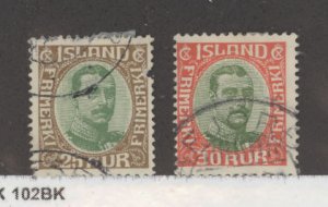 Iceland #120/122  Multiple