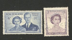 NEW ZEALAND - USED SET- ROYAL VISIT - 1953.