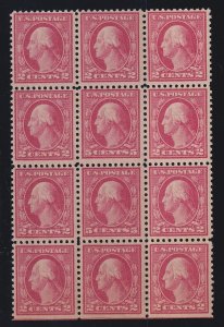 US, Scott 505, MNH Double Error Block of 12 with Normal