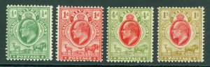 SG 148-151 Orange free state 1905-09. ½d to 1/- set of 4. Fine mounted mint...