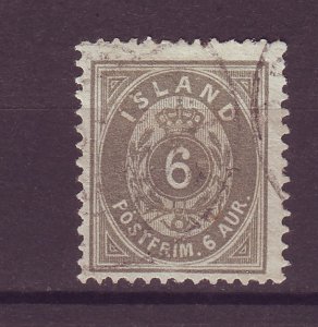 J25519 JLstamps 1896-1901 iceland used #25 numeral