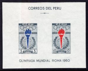 Peru C173a Olympics Souvenir Sheet MNH VF