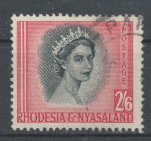 Rhodesia & Nyasaland 1954 Queen Elizabeth II 2sh6p Scott # 152 Used