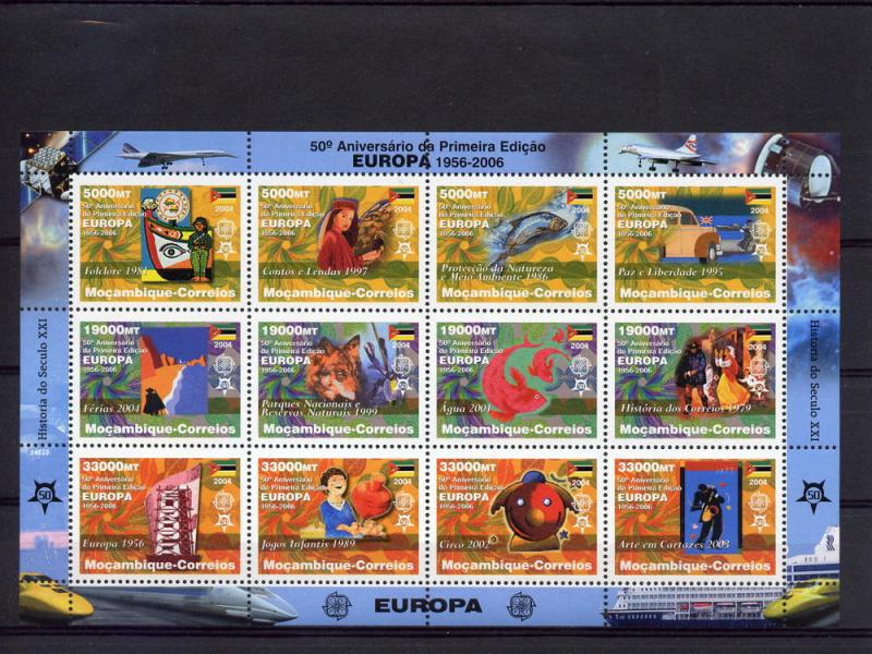 Europa 50th.Anniv.Mozambique 2006 Sheetlet (12) perf.MNH VF 