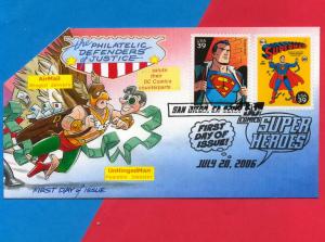 DC Comics Superheroes FDC -- Heroic