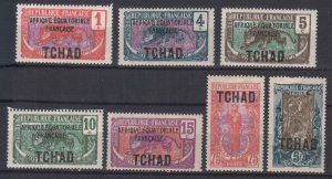 FRENCH CHAD STAMPS, 1922. MH