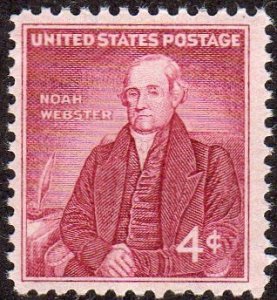 United States 1121 - Mint-NH - 4c Noah Webster (1958)