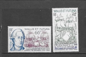 WALLIS & FUTUNA #274-5 BATTLE OF YORKTOWN MNH