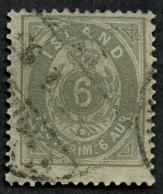 Iceland Sc #10, Used.  Perf. 14 x 13.5.  2019 SCV $35.00 