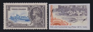 Virgin Islands, SG 104l, MNH Kite & Horizontal Log variety