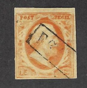 Netherlands SC#3 Used F-VF  SCV$125.00...Great Value!