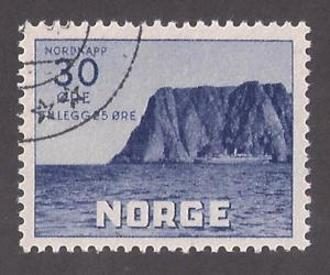 NORWAY 30 ore +25 ore North Cape Semi Postal used #B10