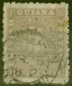 British Guiana 1867 12c Pale Lilac SG97 Fine Used