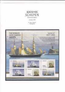 SA03 Grenada 2010 Worlds Famous Ships Noach souvenir sheet