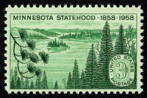 US 1106 MNH VF 3 Cent Minnesota Statehood 1858-1958