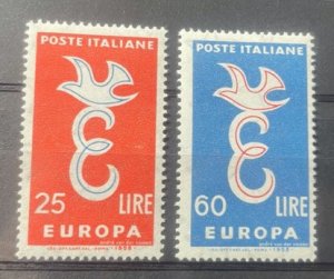 (2463) ITALY 1958 : Sc# 750-751 EUROPA CEPT - MH
