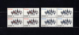 Ireland 316-17 Europa 1972 Blocks of 4 XF Mint NH MNH Complete Set A8LC