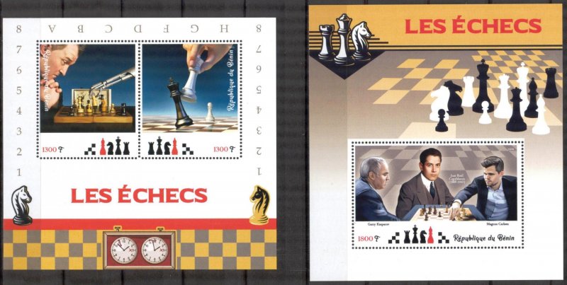 Benin 2019 Sport Chess 2 S/S MNH