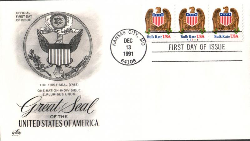 #2602 Eagle and Shield PNC Artcraft FDC