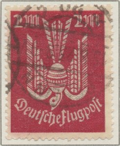 Germany Airmail Deutsche Flugpost 2 Mk Weimar Republic SG #224 1922