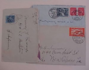 MADIERA HORTA 1939-1952 on 3 COVERS TO USA