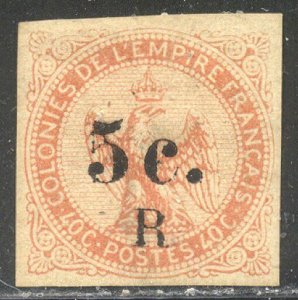 REUNION #3 SCARCE Mint - 1885 5c on 40c Orange