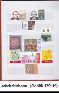 COLLECTION OF BELGIUM MNH STAMPS WITH M/S IN SMALL STOCK BOOK