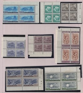 MOMEN: INDIA SG #504-520 1965-75 BLOCKS MINT OG NH £200+ LOT #65454 