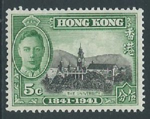 Hong Kong, Sc #170, 5c MH