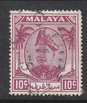 Malaya Selangor 1949 Sc 86 10c Used