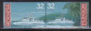 Micronesia 244a Battle Ships Mint NH