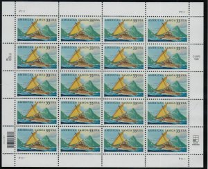 2000 American Samoa canoe Sc 3389 MNH full 33c sheet of 20