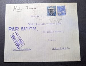 1930 Brazil Airmail First Flight Cover FFC Recife to Glasgow Scotland