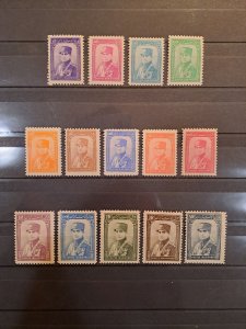 Iran/Persia Reza Shah 1935 Definitives Complete Set Scott# 827-840 MH