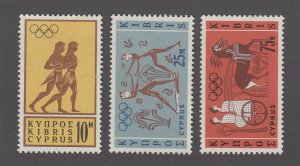 Cyprus Scott #241-243 MH